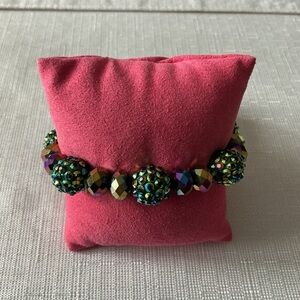Iridescent Stretch Bead Bracelet